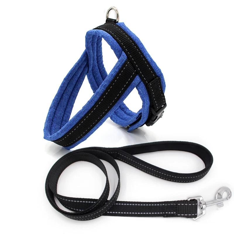 Светильник синий малых и средних собачья шлейка жилетка Милая тянуть Чихуахуа