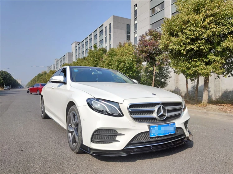 Для Mercedes Benz W213 E300 E200 2016 2019 передний бампер диффузор протектор комплект для