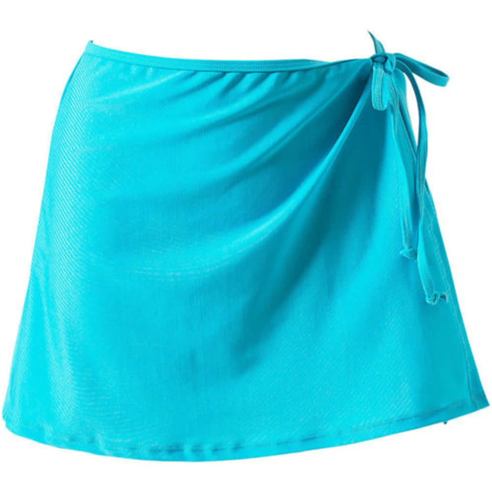 

Пляжная летняя Праздничная однотонная женская юбка, накидка-саронг для плавания, повседневное модное бикини, короткое свободное бикини