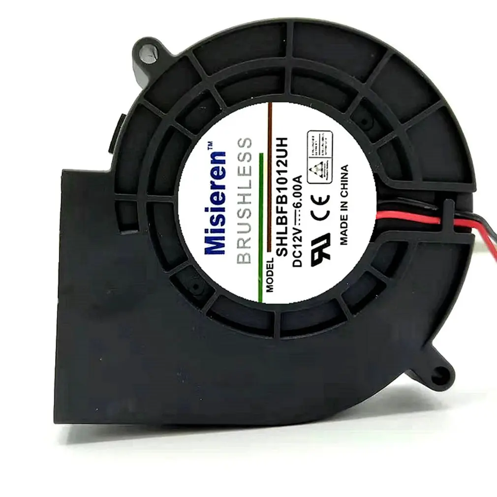 

Misieren 8300RPM Large Air Volume Turbine Exhaust Fan 9.7cm 12V 6A Double Ball Bearing Barbecue Grill Cooling Fan