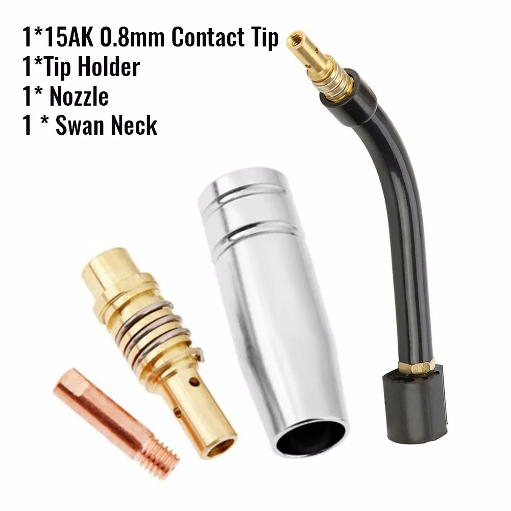 

4pcs Plasma Welder Binzel 15AK Torch Welding Accessories Nozzles Contact Tips For MIG Welder Welding Machine