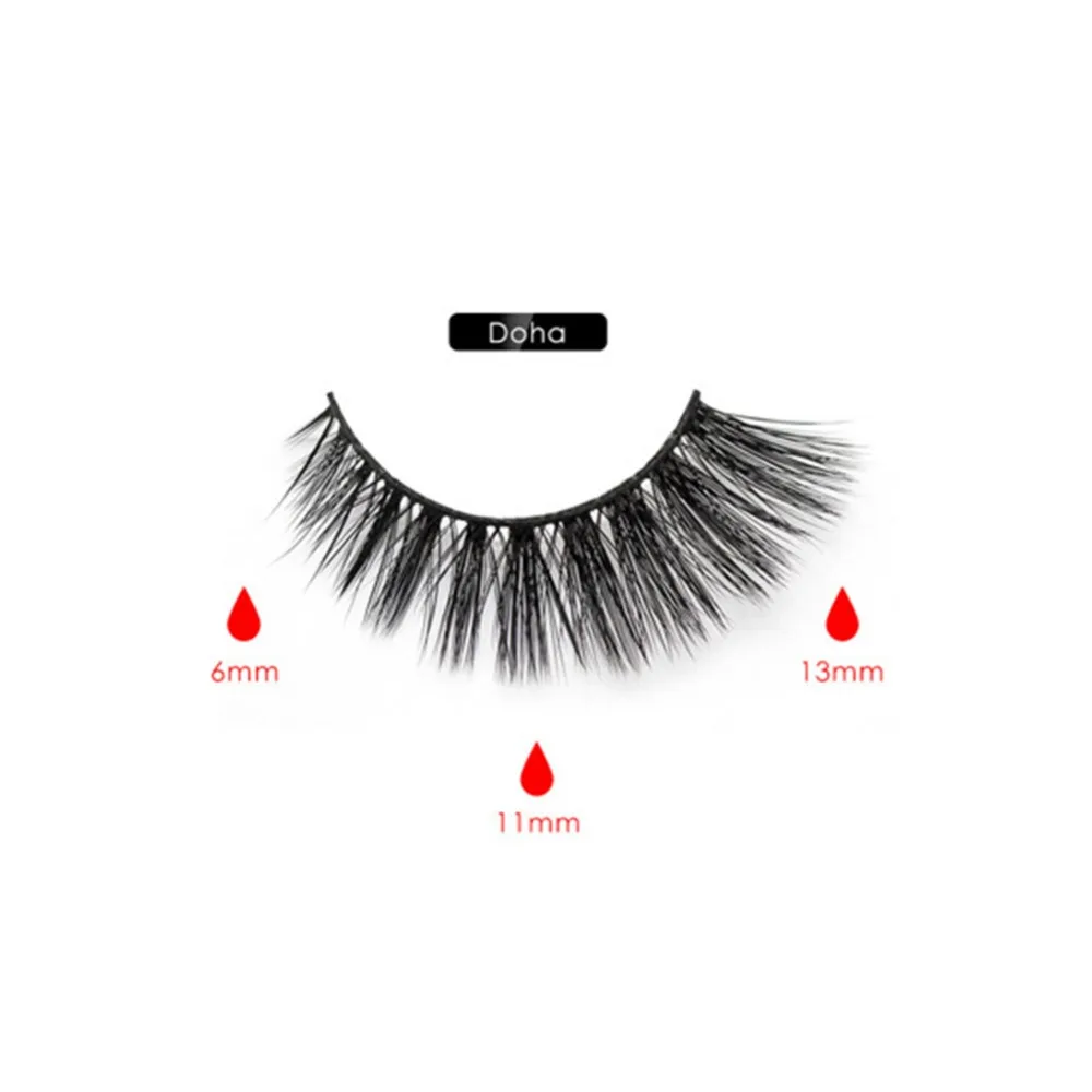 Магнитный комплект подводки для глаз водостойкая Стойкая подводка для глаз Накладные ресницы инструменты для макияжа Магнитный Клей для ресниц 3D накладные ресницы