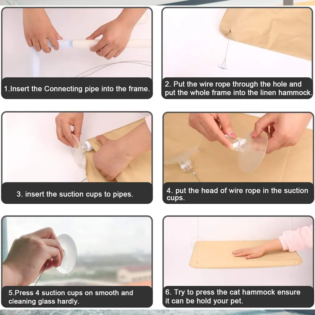 

Free Shiiping Cat Hammock Cats With Heavy Duty Suction Cups Monolayer Cat Bed Mats Bearing 17.5kg