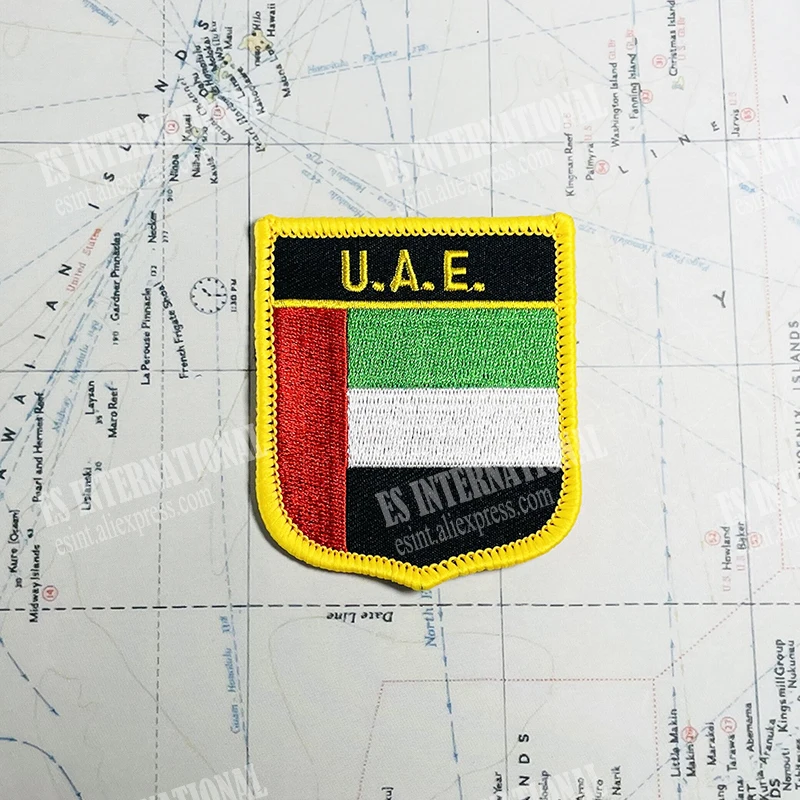 Патчи с вышивкой и металлические лацканы национальным флагом U.A.E | Дом сад