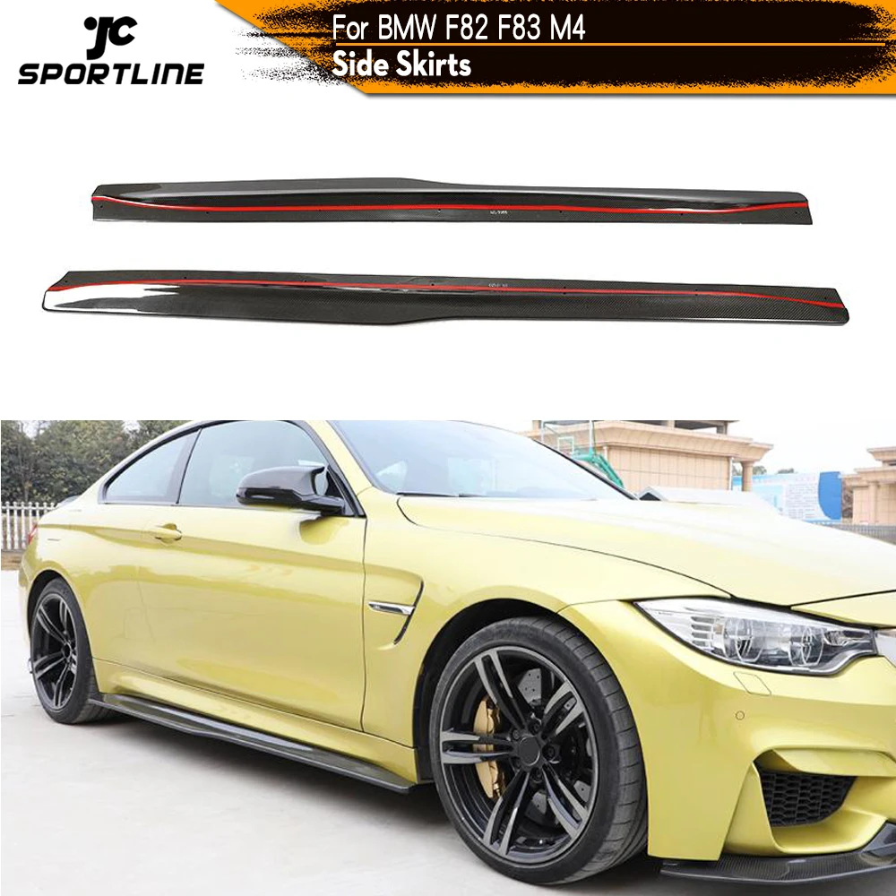 Боковые юбки из углеродного волокна/ФАП удлинители для BMW F82 F83 M4 Coupe Convertible 2014-2018