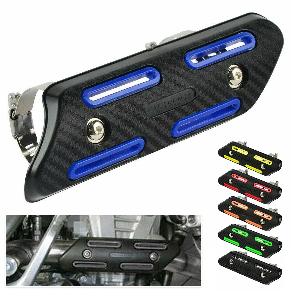 

190x55mm Exhaust Pipe Heat Shield Heel Guard For Honda CRF250R CRF450R 2007-2019 CRF450RX Thermal Tape Header Pipe Heat Wrap