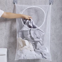 multi function space saving hanging mesh bags clothes organizer bedroom clothes storage bag bathroom toiletry travel accessories