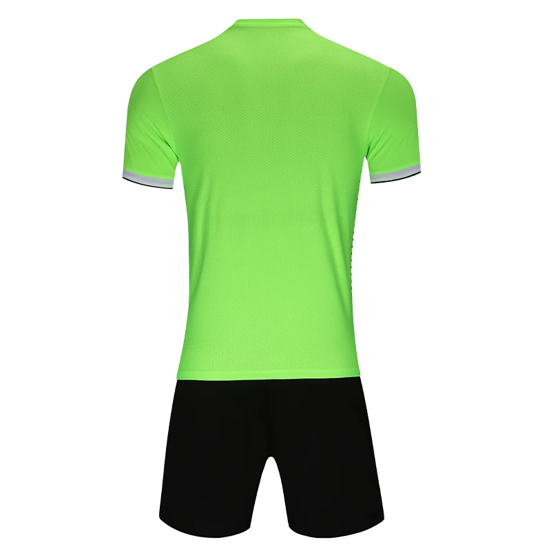 Мужская зеленая футбольная Джерси с коротким рукавом Футбольная форма для
