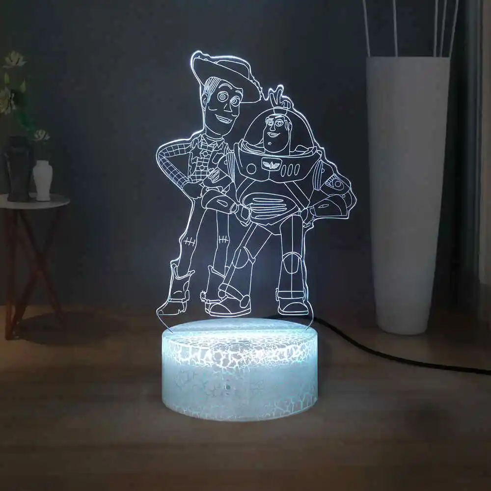 Шериф Вуди и Базз светильник год светодиодный сна Ночной Детские изучьте стол