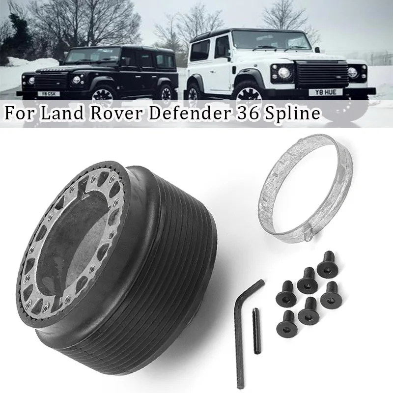 

Racing Steering Wheel Quick Release Adapter Snap-On Boss Kit For Land Rover Defender 36 Splines And Accessories