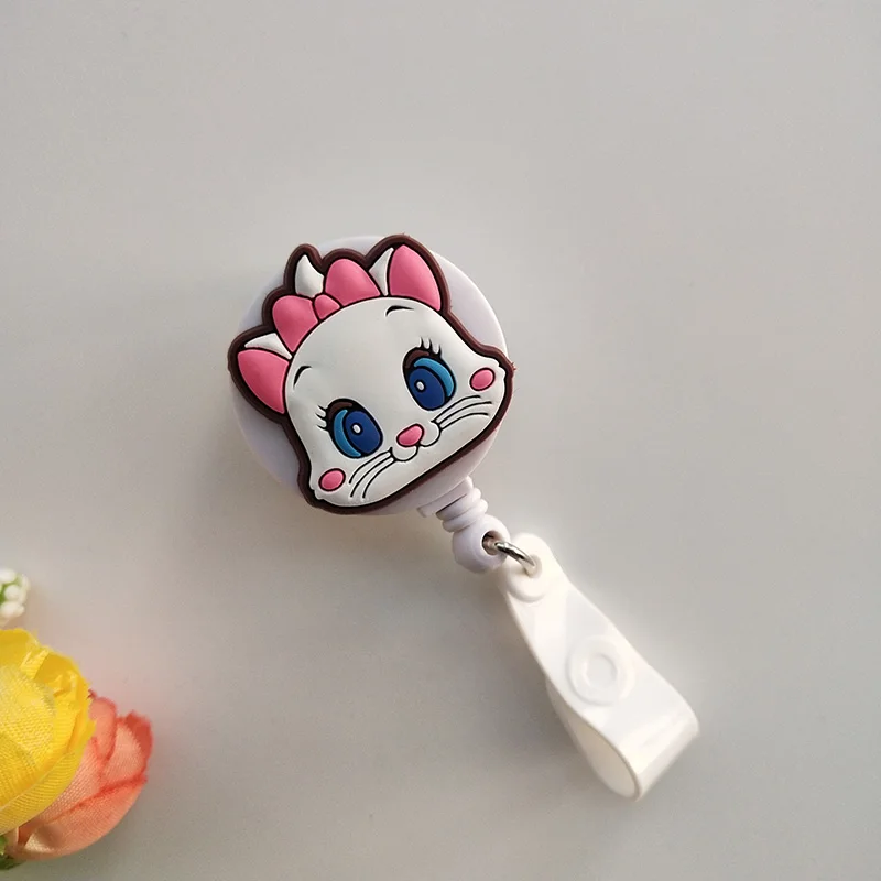 Мультфильм Винни Пух выдвижной значок катушка ABS пластик Kawaii медсестры ID талреп имя бирка карты держатель значка катушки значок катушка