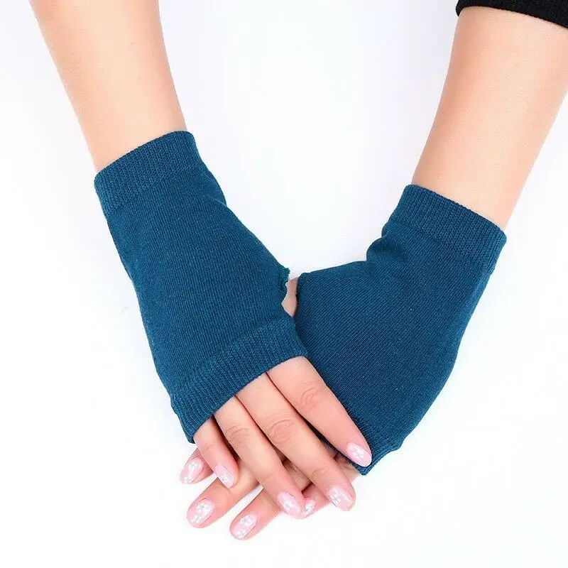 

1 Pair Women Solid Cashmere Warm Winter GlovesWinter Gloves Female Fingerless Gloves Women Hand Wrist Warmer Mittens Flexibility