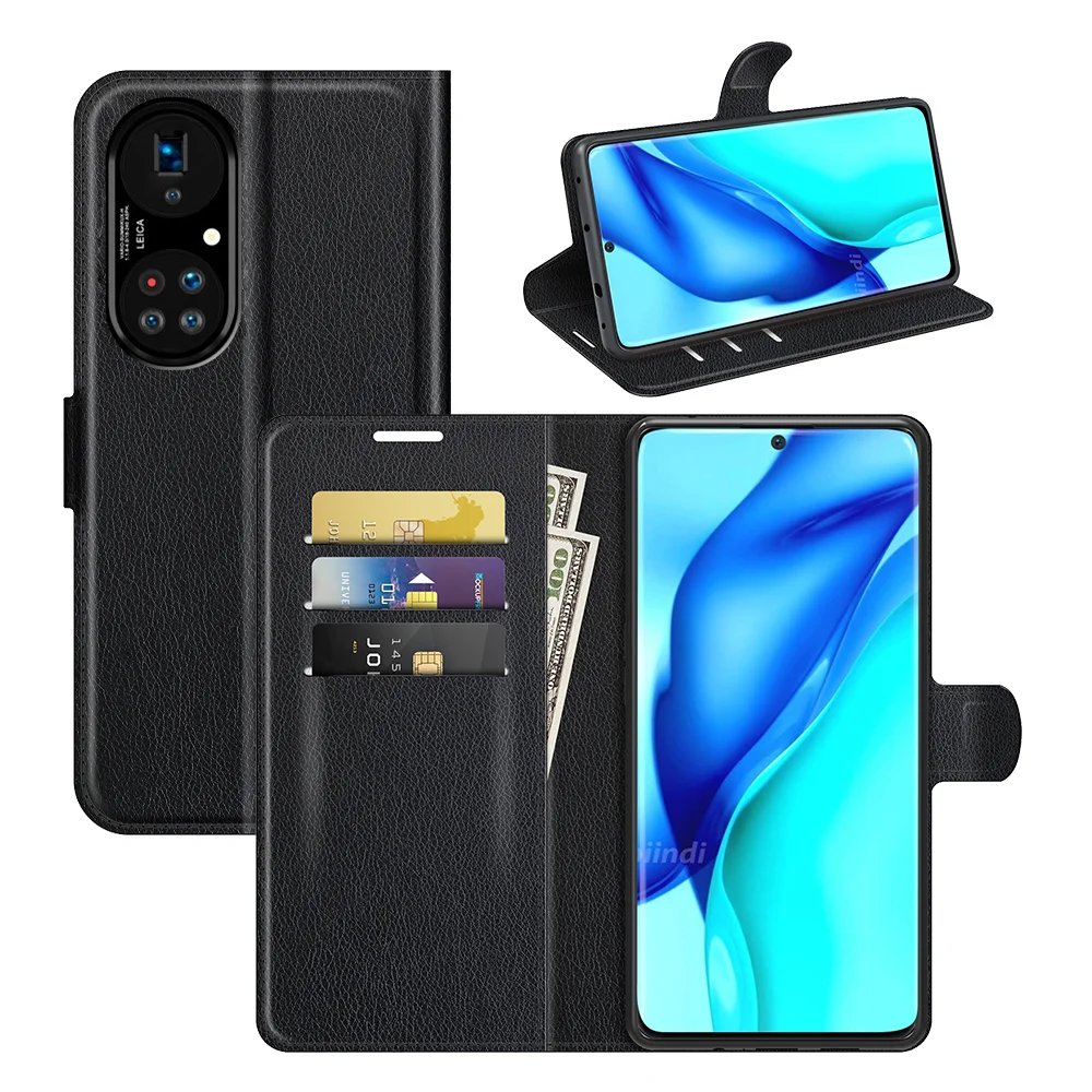 

Чехол-бумажник для Huawei P50, кожаный чехол-книжка для Huawei P 50, флип-чехол
