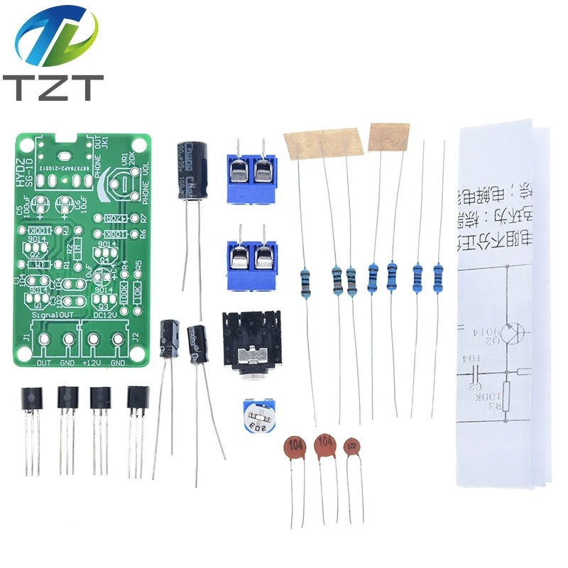 Белый Шум генератор сигналов DIY Kit Электронная Комплект 2-х канальный Выход для