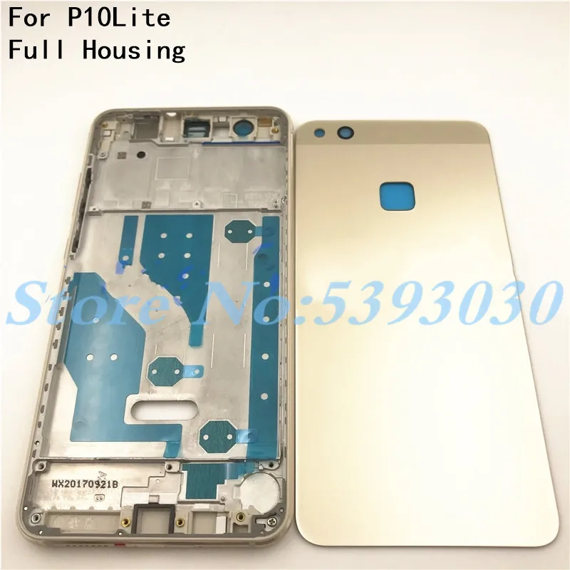 Высокое качество P10 Lite крышка аккумулятора для Huawei полный корпус Чехол заднее