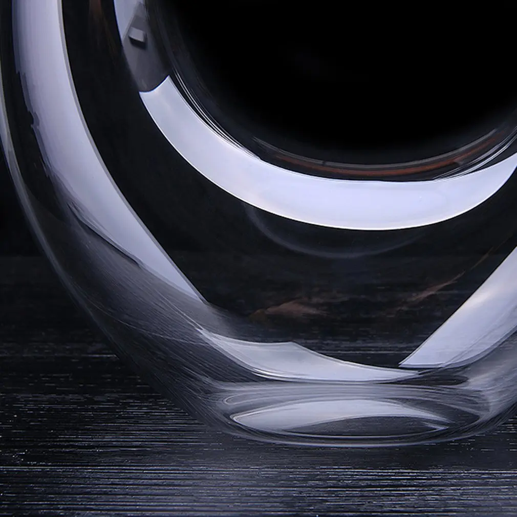 

1500ml Crystal Clear Glass U-Shaped Horn Wine Decanter Red Wine Brandy Champagne Jug Pourer Aerator Container Hot Sale