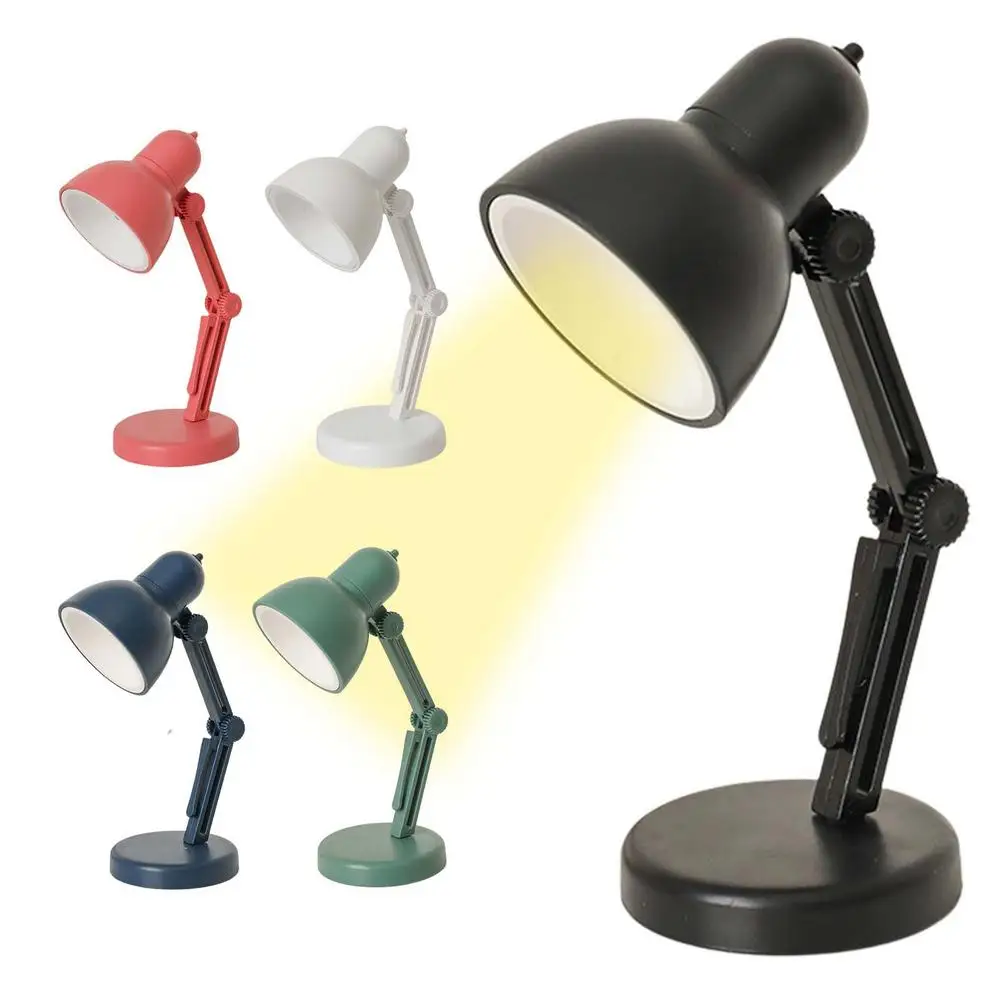 

LED Desk Lamp Adjustable Desk Reading Lamp With Clamp Portable Table Lamp Battery Powered Eye-caring Clip-on Book Lamp For S
