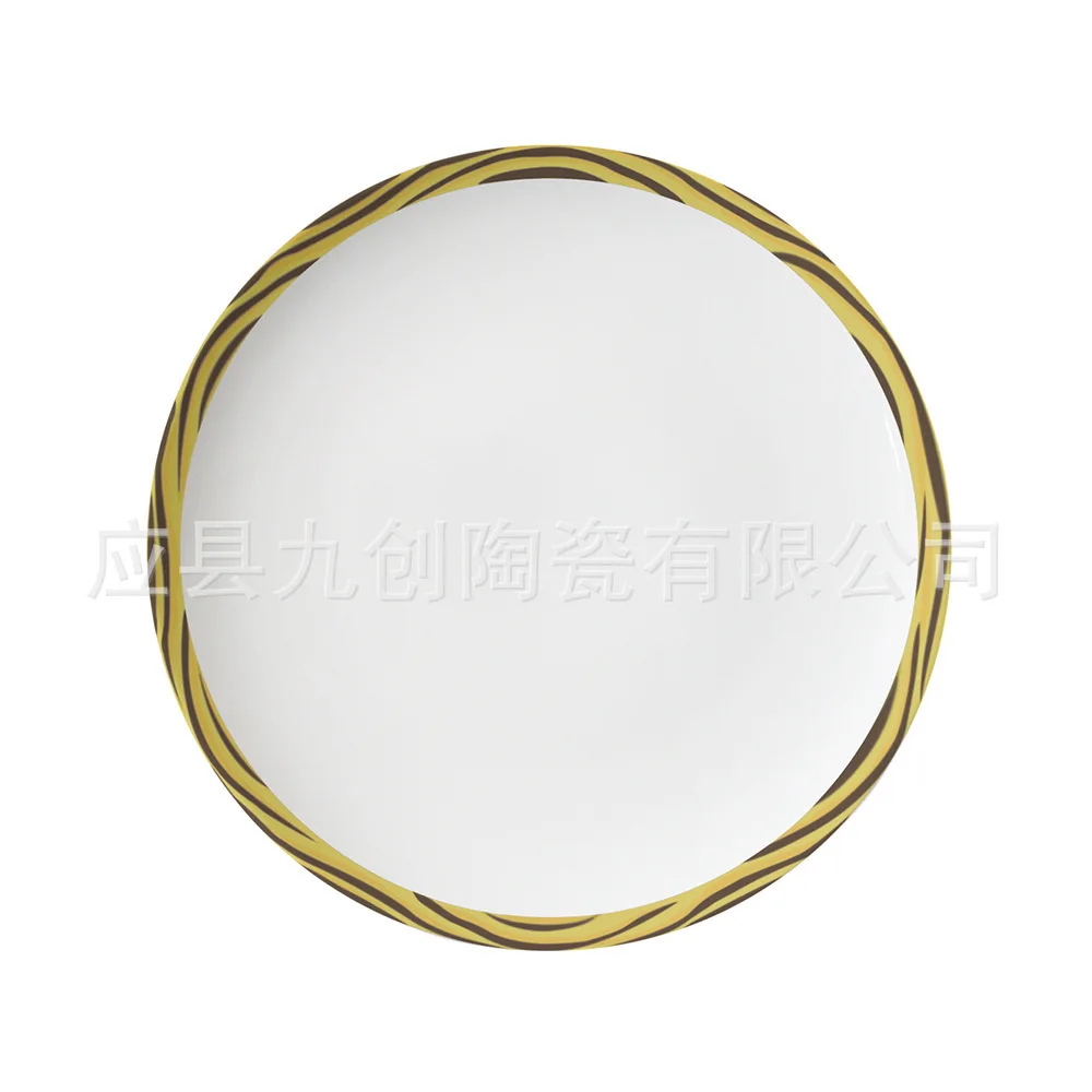 

Creative Phnom Penh bone china tableware Wedding Table moon CD home dumpling dish Western steak pasta plate