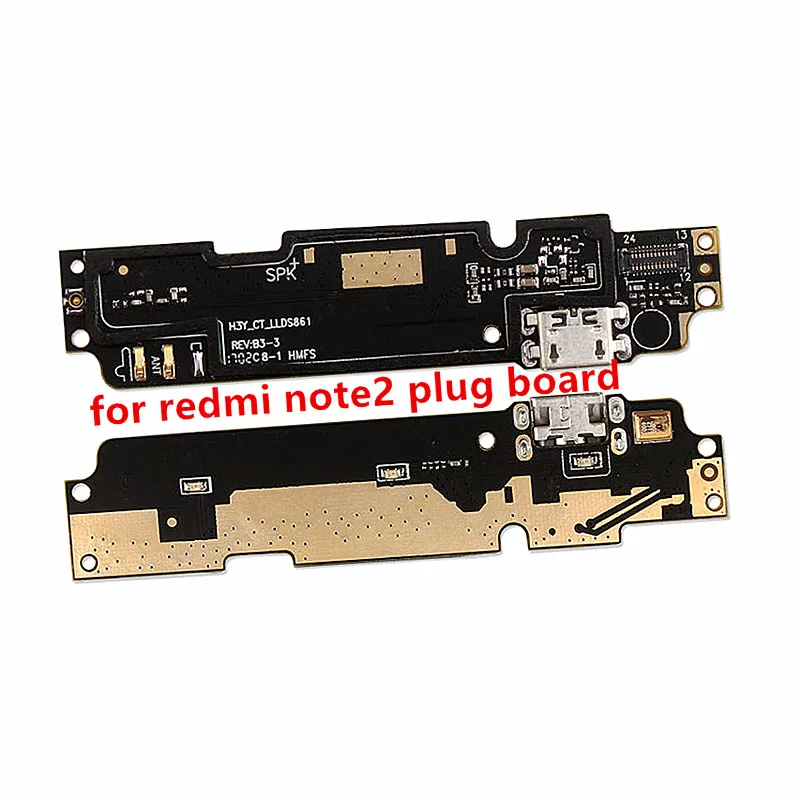 For Xiaomi Redmi Note 2 Micro Dock Connector Board USB Charging Port Flex Cable Replacement | Мобильные телефоны и