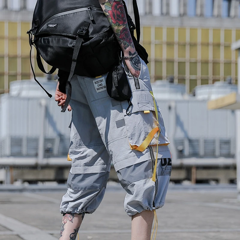 Шорты мужские с эластичным поясом уличная одежда в стиле хип хоп штаны карго