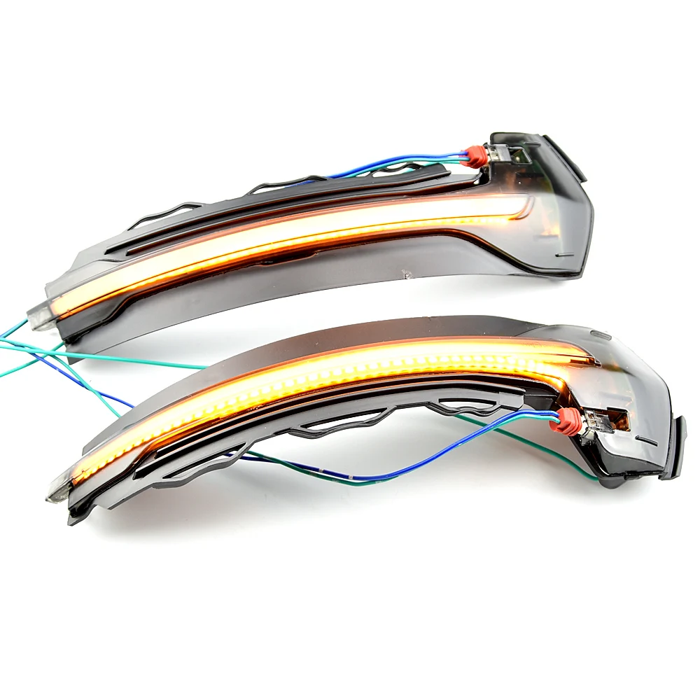 

For Audi A3 8V S3 RS3 2013-2020 Flow Rearview Dynamic Sequential Mirror Flowing LED Turn Signal Light