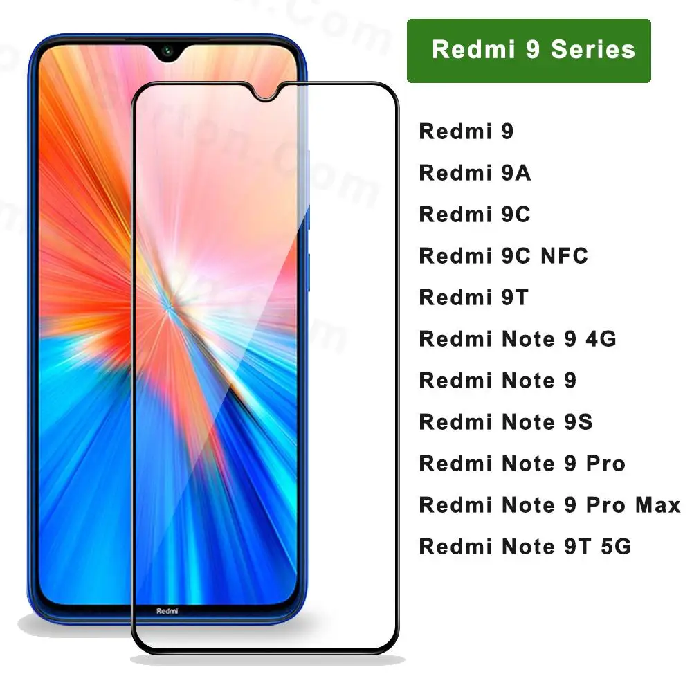

Tempered Glass For Xiaomi Redmi 9 9A 9C NFC 9T Screen Protector For Xiaomi Redmi Note 9 Pro Max 9s 9T 5G Glass Redmi Note 9 Film