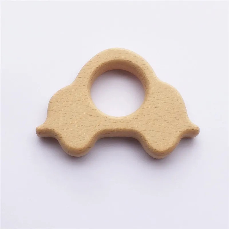Mordedor de madera natural para beb&eacute;, juguete de agarre de dentici&oacute;n, ecol&oacute;gico, org&aacute;nico, accesorios de dentici&oacute;n, 10 Uds.-3