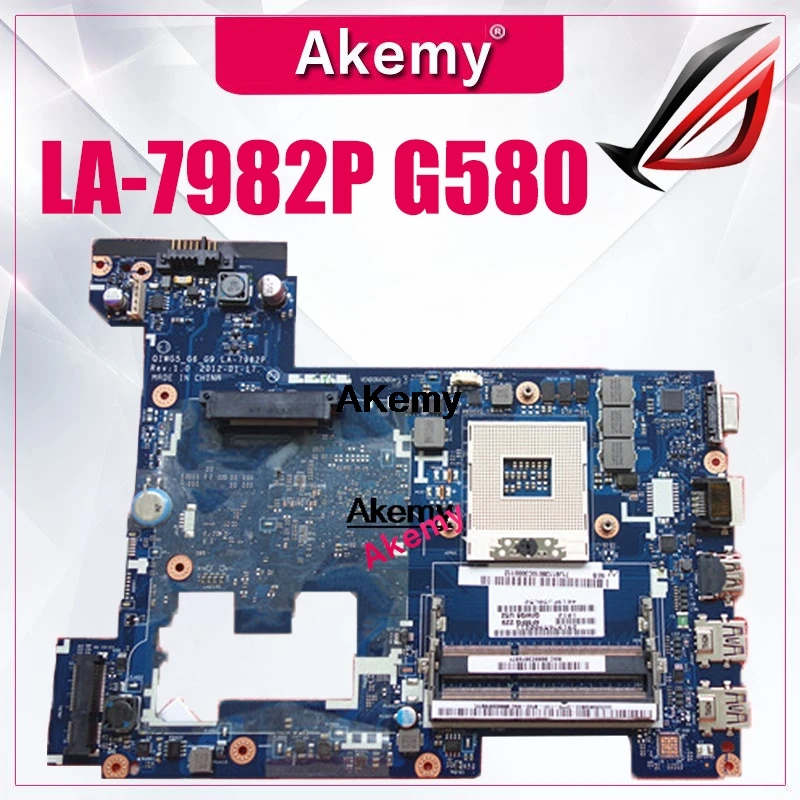 Материнская плата LA-7982P G580 для lenovo G580 QIWG5_G6_G9 LA-7982P REV: 1,0 материнская плата для ноутбука