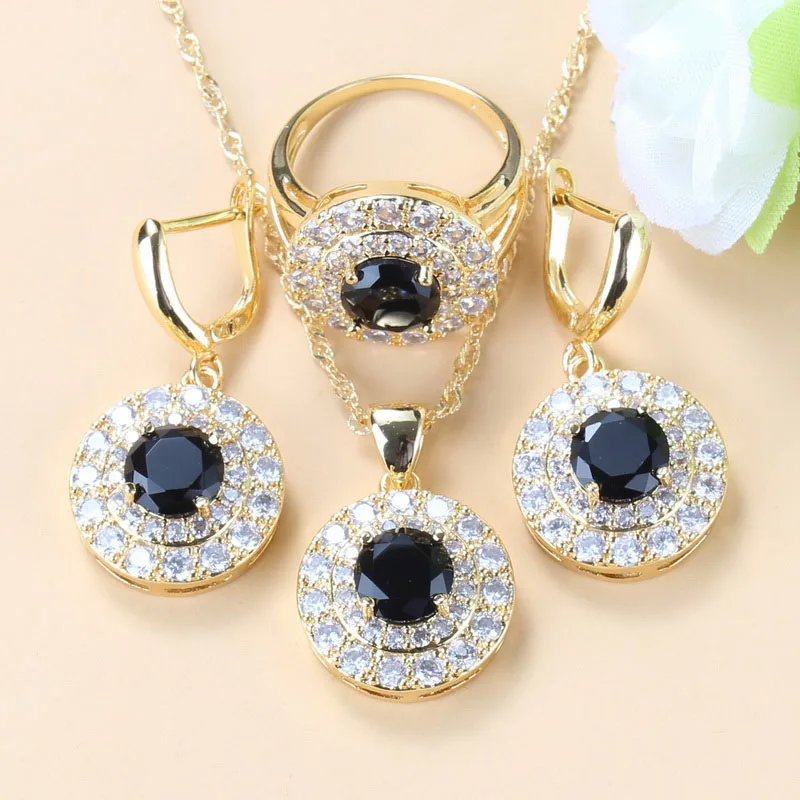 Женский ювелирный комплект из колье и серёг 6 цветов|Ювелирные наборы для