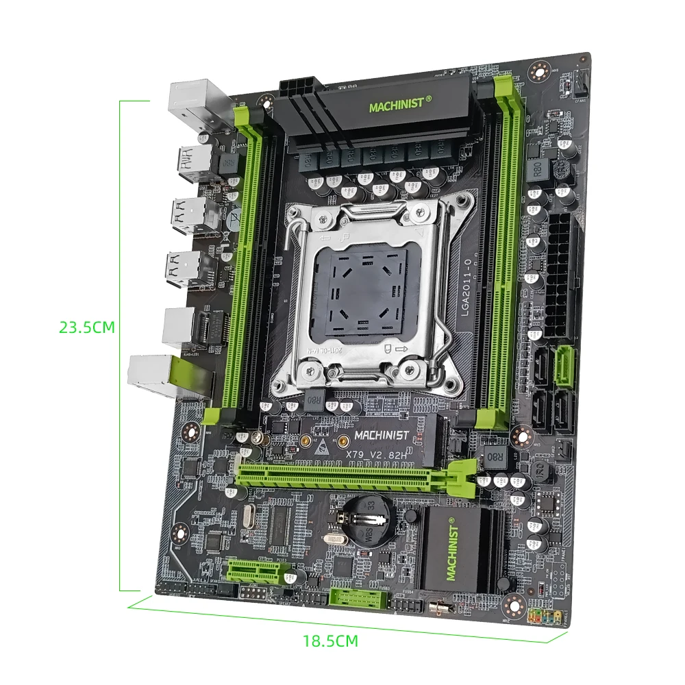 Комплект материнской платы Machinist X79 LGA 2011 с памятью DDR3 16 ГБ и процессором Xeon E5 2689 |
