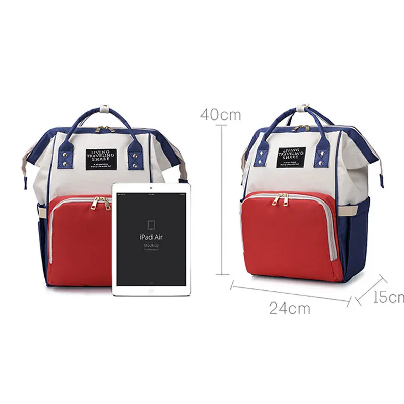 

Fashion Large Capacity Mummy Maternity Nappy Bag Multi-function Waterproof Outdoor Travel Diaper Bags for Baby Mummy Care Bag