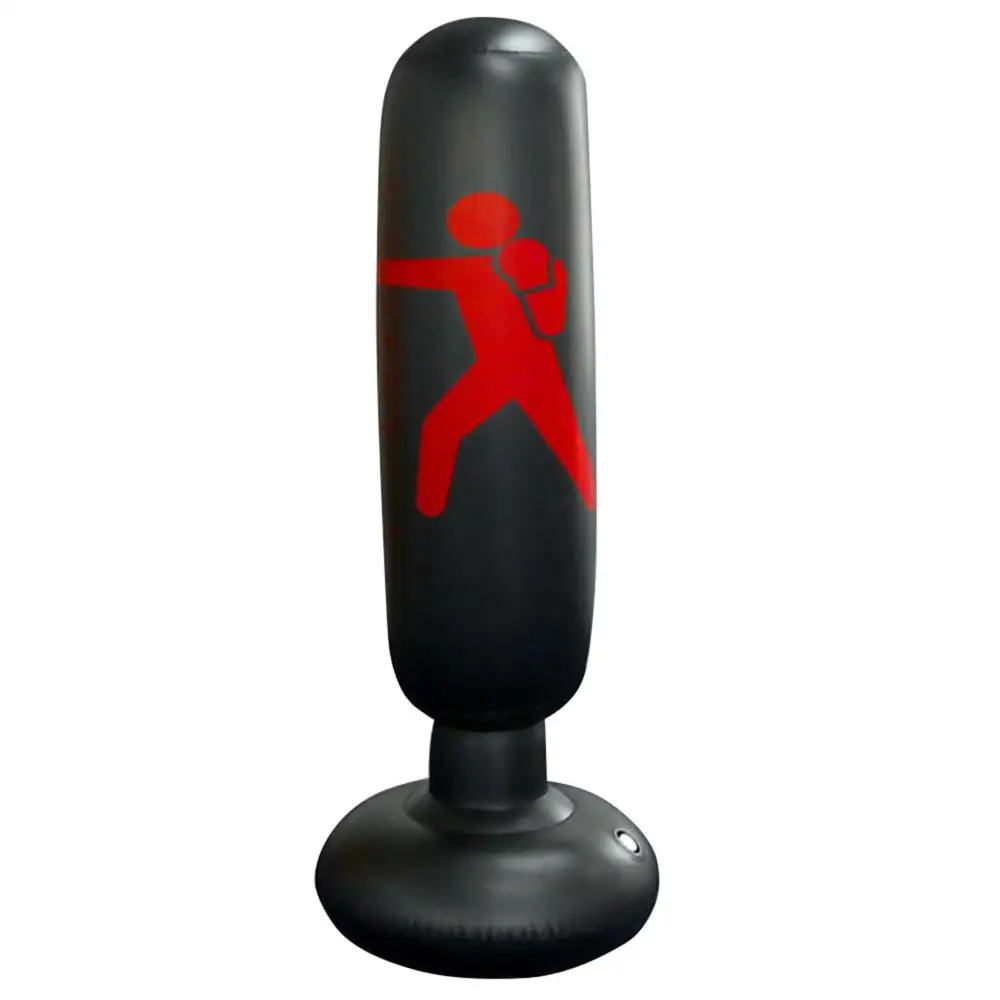 160cm Boxing Punching Bag Inflatable Tumbler Muay Thai Training Pressure Relief Stress Bounce Back Sandbag Air Pump | Спорт и