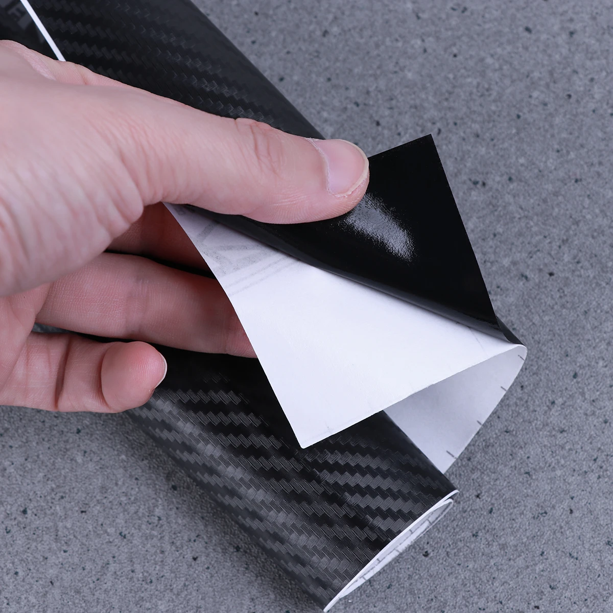 Самодельная 3D Автомобильная Черная Виниловая пленка из углеродного волокна