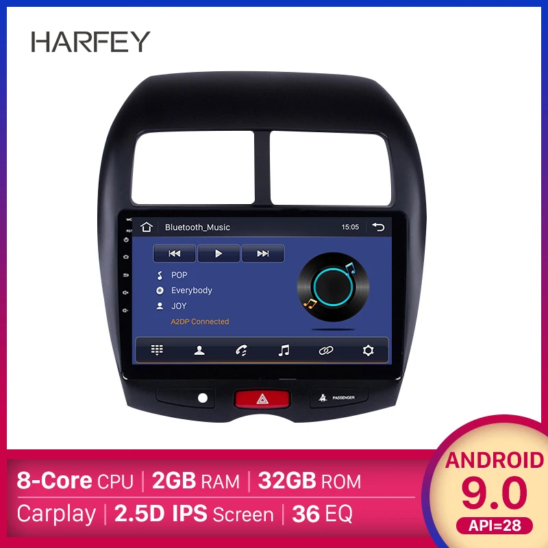 Автомобильный мультимедийный плеер Harfey 10 1 дюйма HD 2Din Android 9 0 GPS Navi Авторадио для