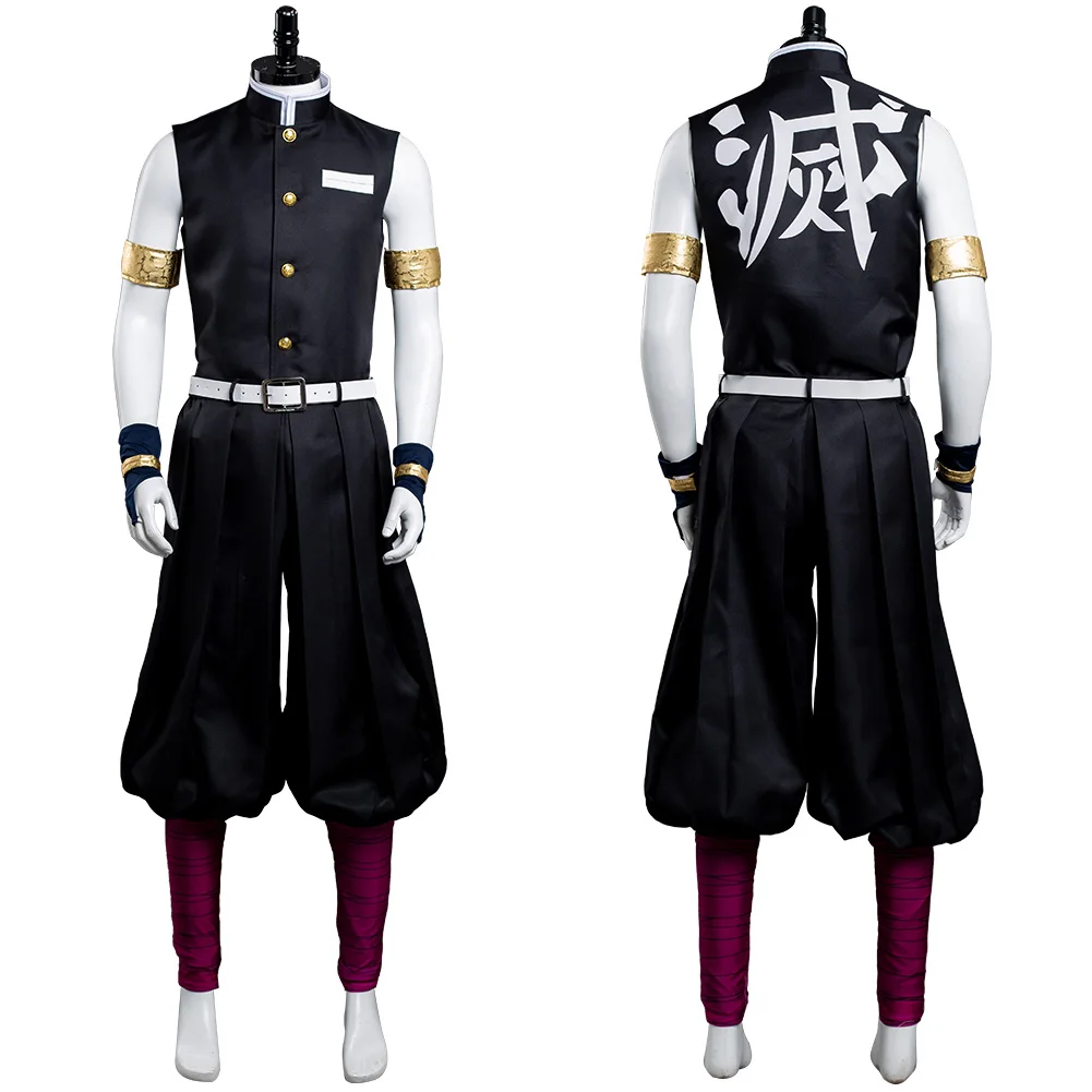 

Male Demon Cosplay Slayer Season 2 Uzui Tengen Cosplay Costume Outfits Halloween Carnival Suit