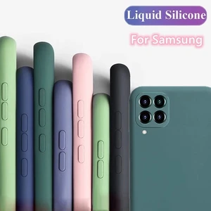 for samsung galaxy a12 case cover for samsung galaxy a22s 5g a03s a22 a32 4g a52 m12 m22 m32 m52 phone shell liquid silicon case free global shipping