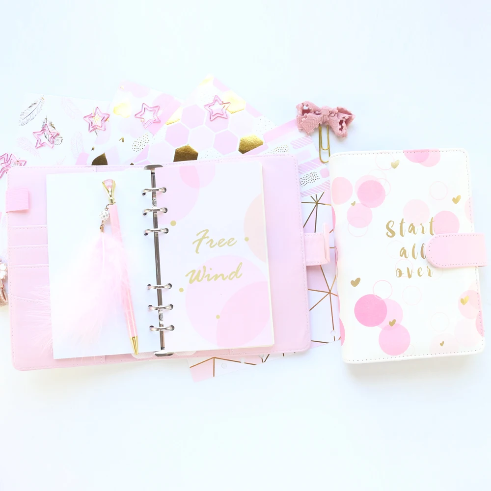 Новинка милый кожаный блокнот Domikee в твердой обложке спиральный офисный и