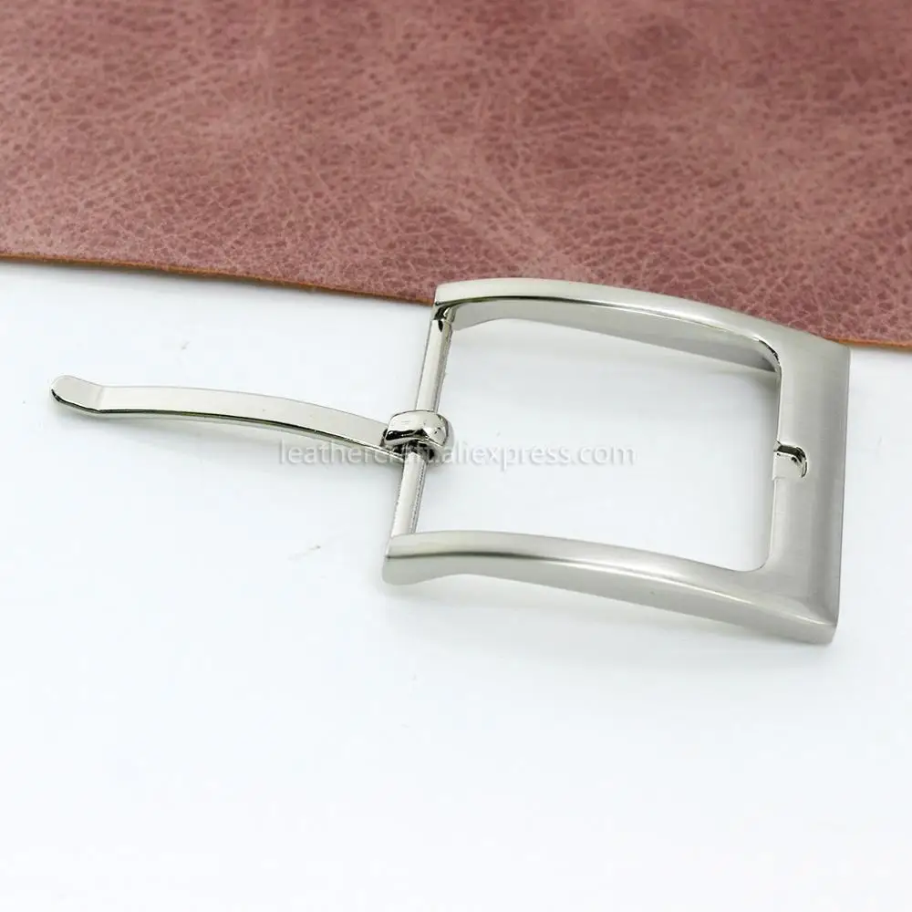 1pcs Metal Brushed 3.5cm Belt Buckle Casual Silver End Bar Single Pin Leather Craft Webbing fit for 32-33mm belt | Дом и сад