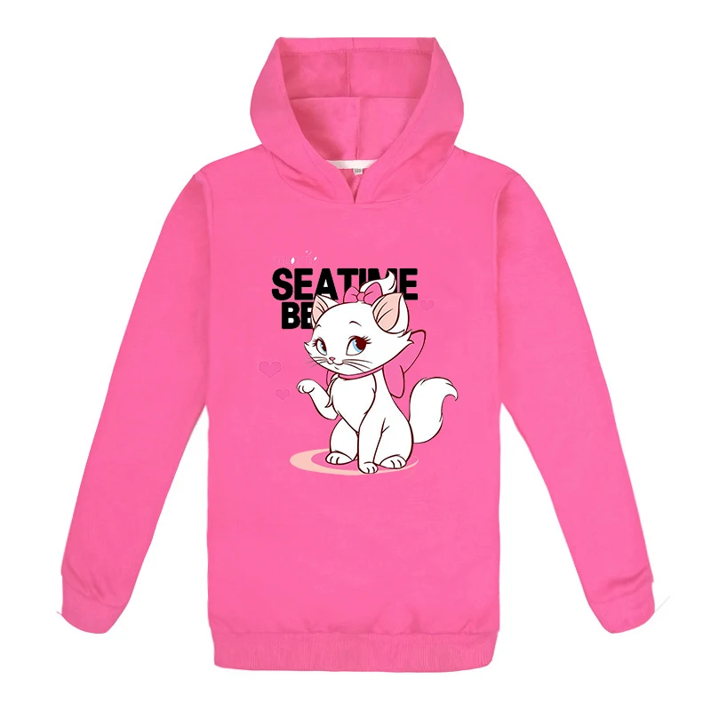 Мари аристократы кота детская одежда с длинными рукавами Толстовки для малышей