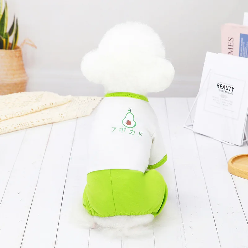 Тедди собака авокадо одежда для четвероногих малых и средних собак весной