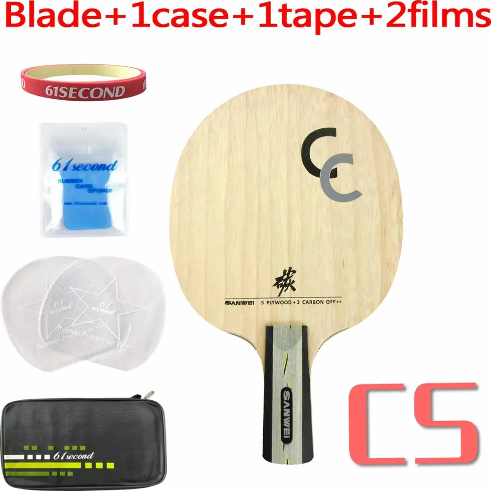 CS with F 1 case Sanwei CC лезвие для настольного тенниса - Цвет: CS with F 1 case