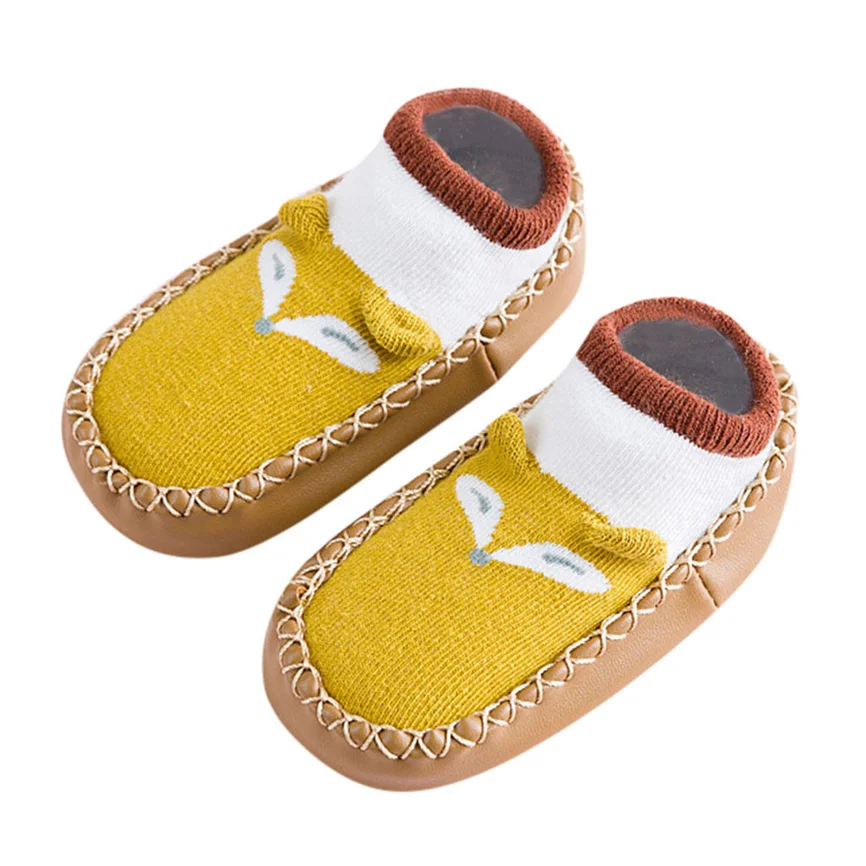 Newborn Socks Newborns Baby Boys Girls Sock Cute Animal Winter Keep Warm Slipper Anti-slip Floor Shoes | Детская одежда и обувь