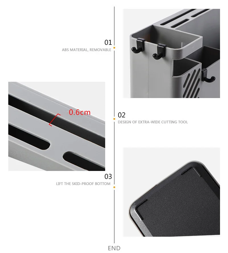 

1PC Wall Mounted Chopsticks Basket 2 Layer Spoon Fork Chopstick Storage Holder Box Cutlery Drain Rack Organizer For Home Kitchen