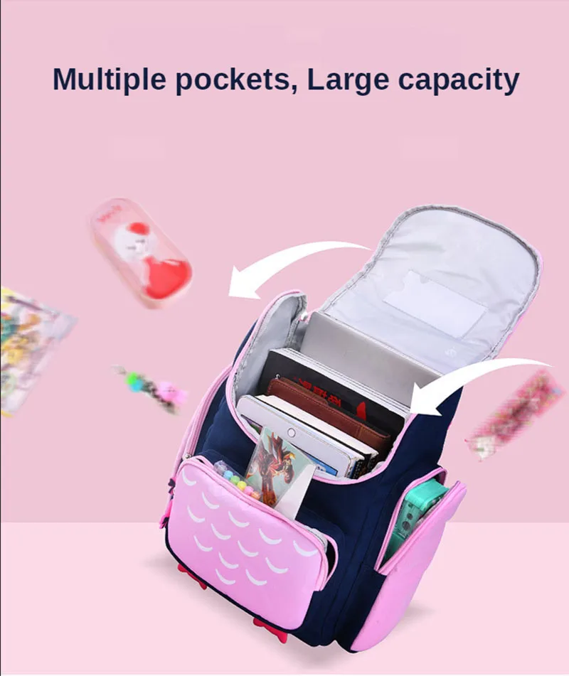 

Children School Bags For Girls Cute Bag Students School Backpack Kids Hand Bags For Girls Waterproof Nylon Fibric Fashion Bag Pa