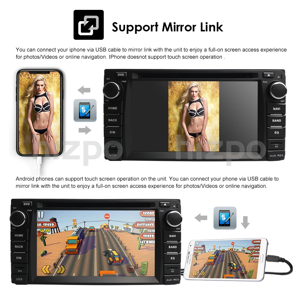 6," Автомобильный Радио DVD CD плеер gps SAT NAV для Toyota RAV 4 Alphard Hilux Vios ECHO LANDCRUISER PRADO Camry 16G SD карта USB BT