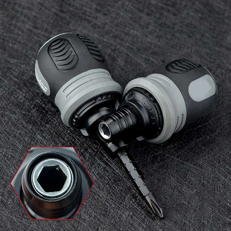 

Мини двухсторонняя шлицевая отвертка держатель магнитных бит телескопическая Двусторонняя отвертка Ручной инструмент из хромованадиевой...