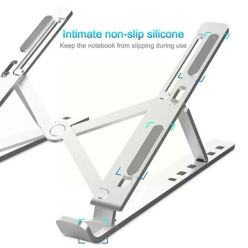 

Folding Adjustable Office Notebook Holder Rack Portable Aluminum Universal Foldable Laptop Tablet For Pc Holder Stand Compu W9T3
