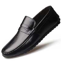 original rh men shoes leather beanie shoes driving shoes lazy men shoes autumn leather doudou shoes fashionable