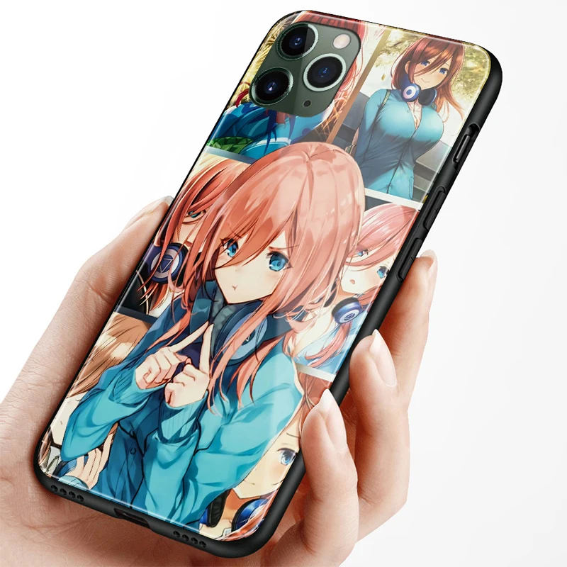 Мягкий силиконовый стеклянный чехол для IPhone SE 6s 7 8 Plus X Xr Xs 11 12 Mini Pro Max Samsung Miku Nakano 5 |