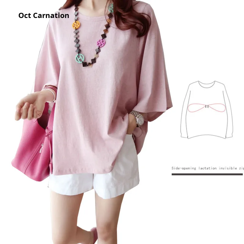 Летняя одежда для беременных из плотной ткани Дизайнерская блузка Одежда